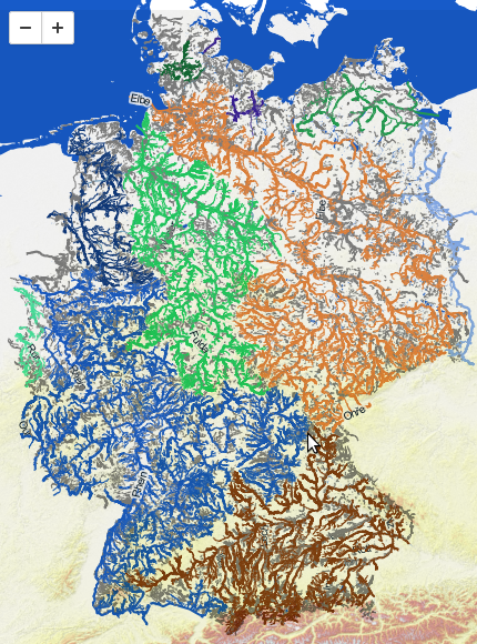 Flussgebiete Deutschlands