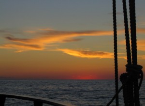 Abenddämmerung im Mittelmeer